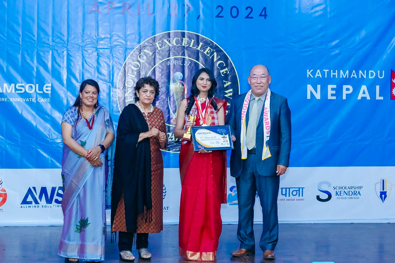 Dr Sribhavani K.R – Pioneering Tech Trailblazer Honored at the 2024 Technology Excellence Awards in Kathmandu, Nepal